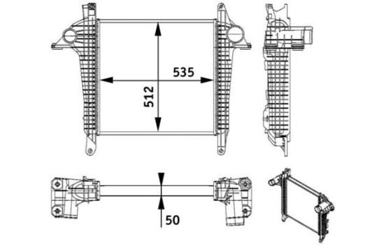 Intercooler, échangeur BEHR *** PREMIUM LINE ***, Image 2