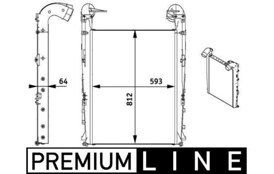 Intercooler, échangeur BEHR *** PREMIUM LINE ***