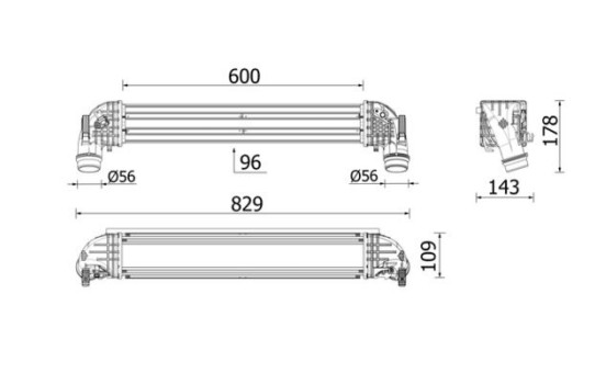 Intercooler, échangeur BEHR *** PREMIUM LINE ***