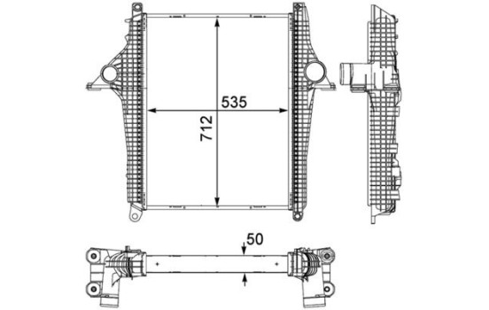 Intercooler, échangeur BEHR *** PREMIUM LINE ***, Image 2