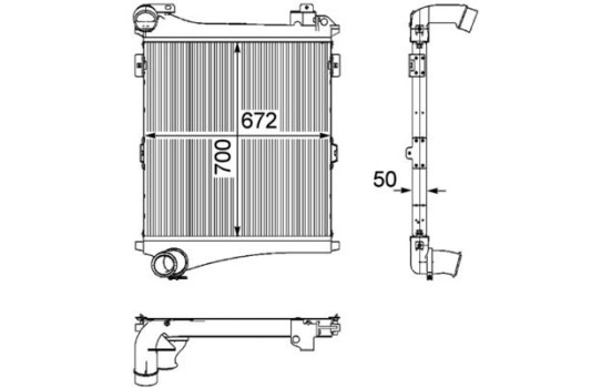 Intercooler, échangeur BEHR *** PREMIUM LINE ***