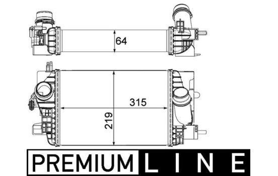 Intercooler, échangeur BEHR *** PREMIUM LINE ***