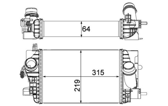 Intercooler, échangeur BEHR *** PREMIUM LINE ***, Image 2