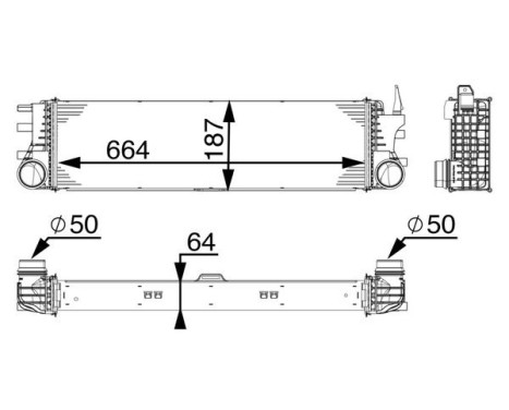 Intercooler, échangeur BEHR *** PREMIUM LINE ***