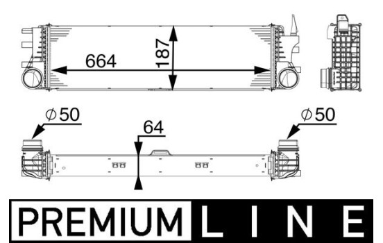 Intercooler, échangeur BEHR *** PREMIUM LINE ***, Image 2