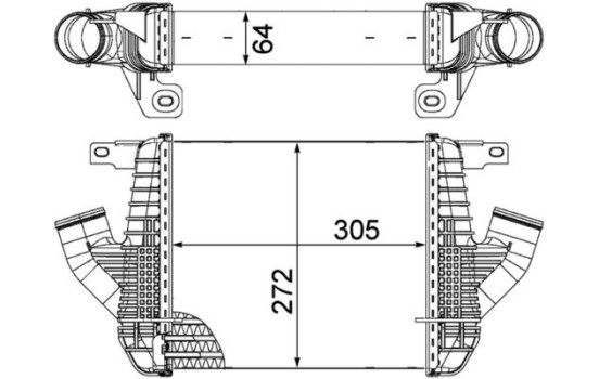 Intercooler, échangeur BEHR *** PREMIUM LINE ***, Image 2