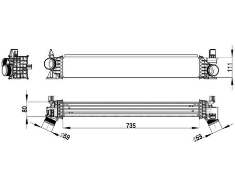 Intercooler, échangeur BEHR *** PREMIUM LINE ***