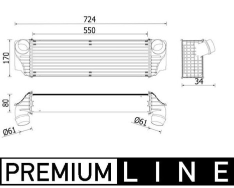 Intercooler, échangeur BEHR *** PREMIUM LINE ***