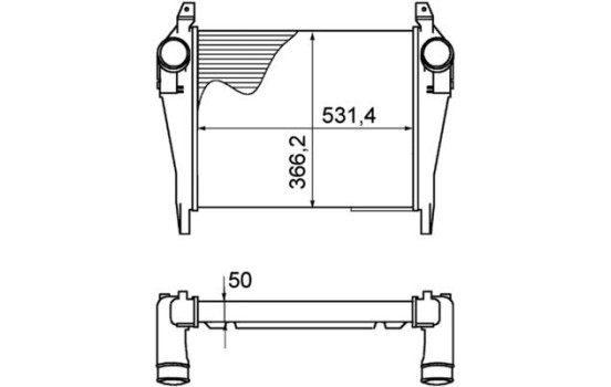 Intercooler, échangeur BEHR *** PREMIUM LINE ***, Image 2