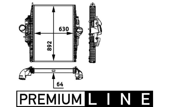 Intercooler, échangeur BEHR *** PREMIUM LINE ***