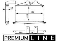 Intercooler, échangeur BEHR *** PREMIUM LINE ***