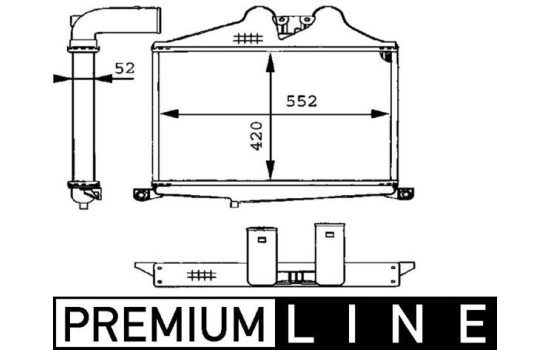 Intercooler, échangeur BEHR *** PREMIUM LINE ***