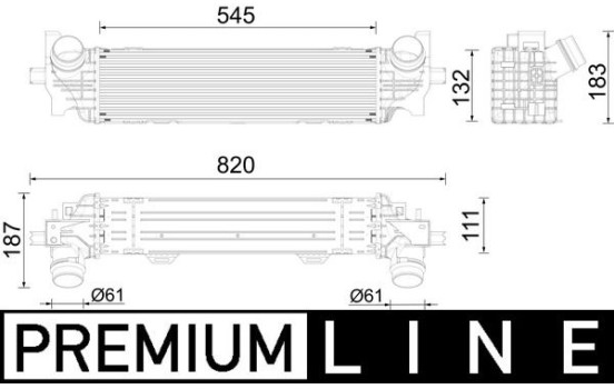 Intercooler, échangeur BEHR *** PREMIUM LINE ***