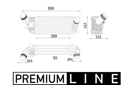 Intercooler, échangeur BEHR *** PREMIUM LINE ***
