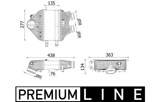 Intercooler, échangeur BEHR *** PREMIUM LINE ***