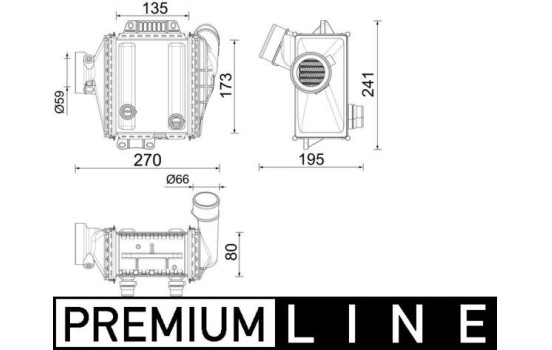 Intercooler, échangeur BEHR *** PREMIUM LINE ***