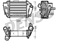 Intercooler, échangeur DIT02005 Denso