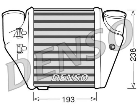 Intercooler, échangeur DIT02006 Denso