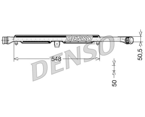 Intercooler, échangeur DIT02026 Denso