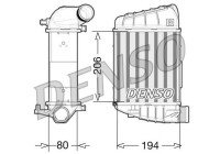 Intercooler, échangeur DIT02028 Denso