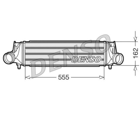 Intercooler, échangeur DIT02035 Denso