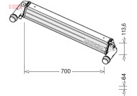 Intercooler, échangeur DIT06010 Denso