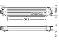 Intercooler, échangeur DIT09103 Denso