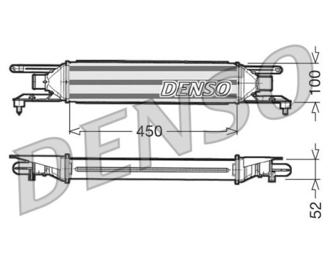 Intercooler, échangeur DIT09106 Denso