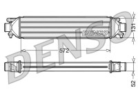 Intercooler, échangeur DIT09107 Denso