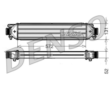 Intercooler, échangeur DIT09109 Denso