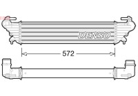 Intercooler, échangeur DIT09114 Denso