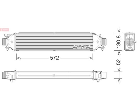 Intercooler, échangeur DIT09122 Denso