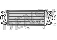 Intercooler, échangeur DIT12001 Denso