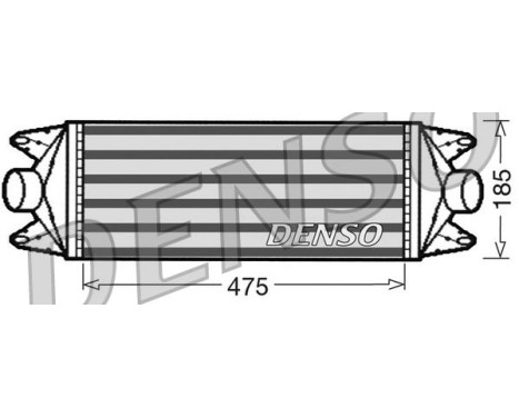 Intercooler, échangeur DIT12001 Denso