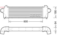 Intercooler, échangeur DIT12005 Denso