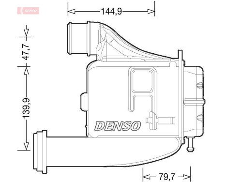 Intercooler, échangeur DIT12006 Denso