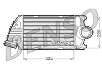 Intercooler, échangeur DIT28016 Denso