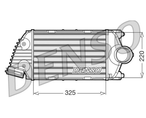 Intercooler, échangeur DIT28016 Denso