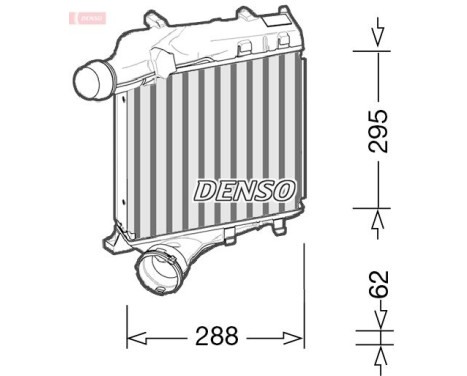 Intercooler, échangeur DIT28021 Denso