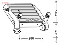 Intercooler, échangeur DIT28024 Denso