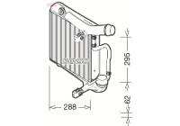 Intercooler, échangeur DIT28025 Denso