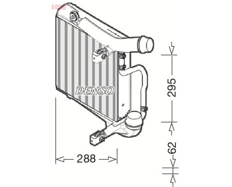 Intercooler, échangeur DIT28025 Denso