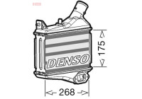 Intercooler, échangeur DIT40011 Denso