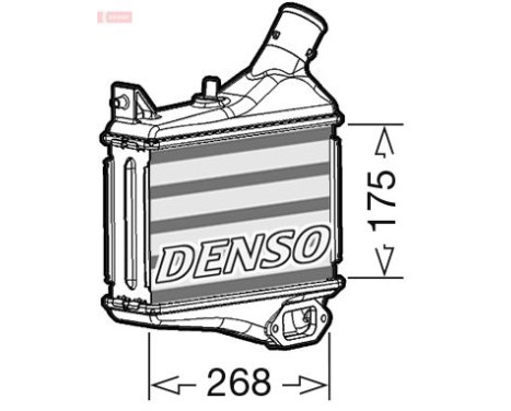 Intercooler, échangeur DIT40011 Denso