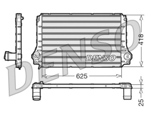 Intercooler, échangeur DIT50003 Denso
