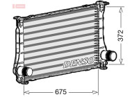 Intercooler, échangeur DIT50011 Denso