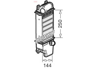 Intercooler, échangeur DIT50013 Denso
