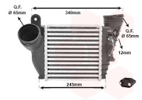 Intercooler, échangeur *** IR PLUS *** 03004354 International Radiators Plus