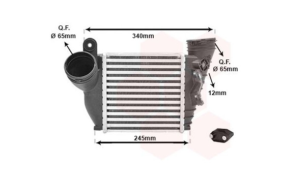 Intercooler, échangeur *** IR PLUS *** 03004354 International Radiators Plus