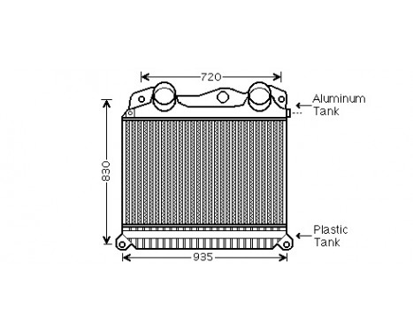 INTERCOOLER HOMME TG A V2 / S 04- 64004056 International Radiators